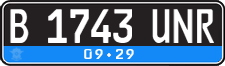 License plate of Indonesia, Regular plates