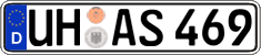 German license plate, Regular plates