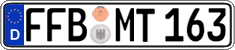German license plate, Regular plates