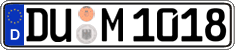 German license plate, Regular plates
