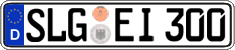 German license plate, Regular plates