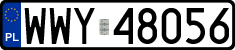 License plates of Poland, Regular car plates
