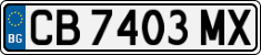 License plate of Bulgaria, Cars