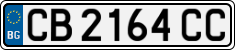 License plate of Bulgaria, Cars