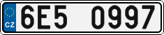 License plate of the Czech Republic, Cars (2001)