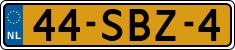 License plate of the Netherlands, Cars