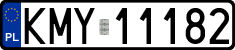 License plates of Poland, Regular car plates