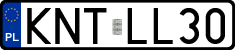 License plates of Poland, Regular car plates
