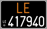 License plate of Italy, Cars (1927 year series)