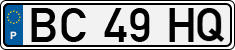 License plate of Portugal, Regular plates