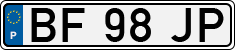 License plate of Portugal, Regular plates