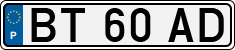 License plate of Portugal, Regular plates