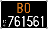 License plate of Italy, Cars (1927 year series)