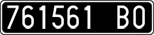 License plate of Italy, Cars (1927 year series)