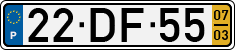 License plate of Portugal, Regular plates