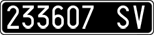 License plate of Italy, Cars (1927 year series)