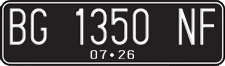 License plate of Indonesia, Regular plates