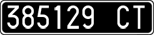 License plate of Italy, Cars (1927 year series)