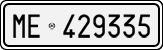 License plate of Italy, Cars (1927 year series)
