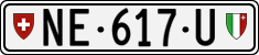 License plate of Switzerland, Dealer (with 