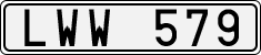 License plate of Sweden, Regular plates