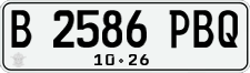 License plate of Indonesia, Regular plates