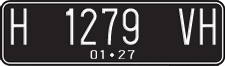 License plate of Indonesia, Regular plates