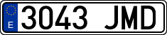 License plates of Spain, Ordinary (2000)