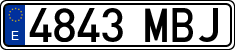 License plates of Spain, Ordinary (2000)