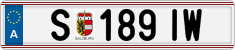 License plate of Austria, Regular plates