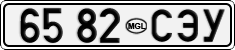 License plate of Mongolia, Cars