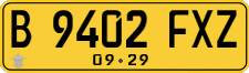 License plate of Indonesia, Commercial vehicles