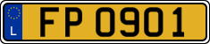 License plate of Luxembourg, 2003 year system