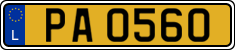 License plate of Luxembourg, 2003 year system