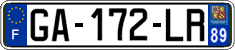 French license plate, SIV (ordinary)
