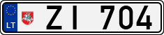 License plate of Lithuania, Trailers