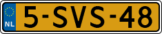 License plate of the Netherlands, Cars