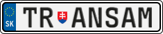 License plate of Slovakia, Vanity Plates