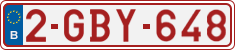 License plate of Belgium, Regular plates (2010)
