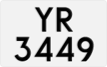 License plate of Hong Kong, AB 1234