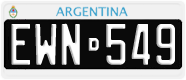 License plate of Argentina, Cars (1995, ABC 123)