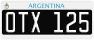 License plate of Argentina, Cars (1995, ABC 123)