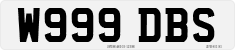 License plate of the United Kingdom, 1983 year system