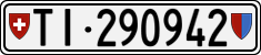 License plate of Switzerland, Cars