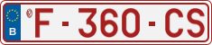 License plate of Belgium, Vanity Plates (2014)