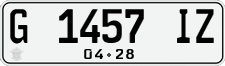 License plate of Indonesia, Regular plates