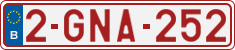 License plate of Belgium, Regular plates (2010)