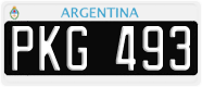 License plate of Argentina, Cars (1995, ABC 123)