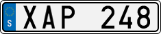 License plate of Sweden, Regular plates