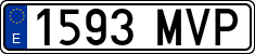 License plates of Spain, Ordinary (2000)